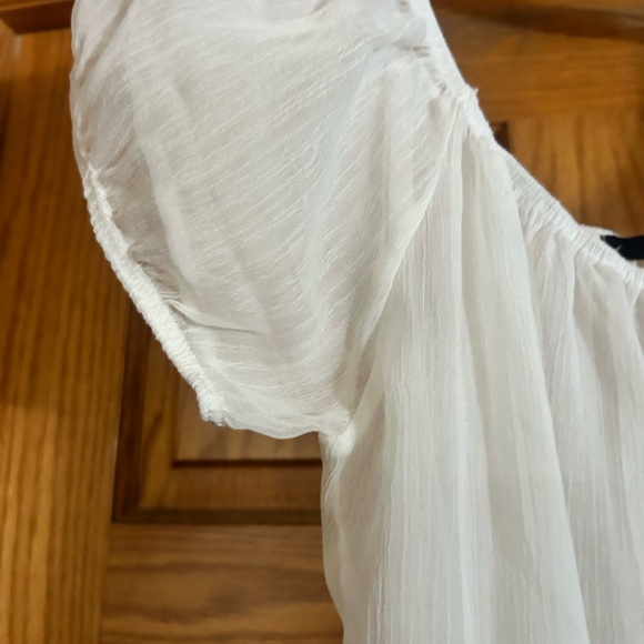 Super Sheer forever 21 Elegant White Maxi Dress - Picture 3 of 4